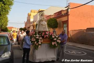 El Caracol despide sus fiestas con procesión y espectáculo musical (Foto Francisco Javier Santana)